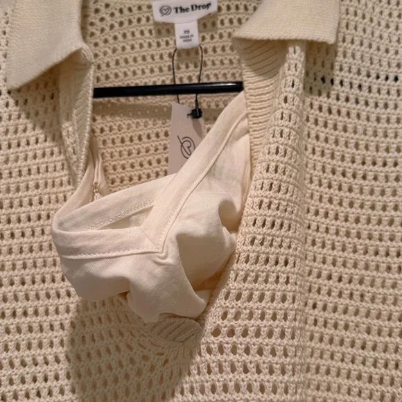 The Drop crochet dress with slip - Picture 5 of 7